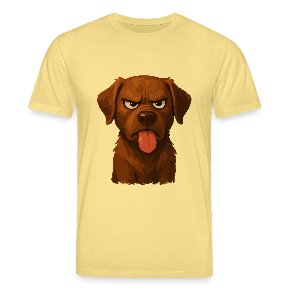 Labrador T-Shirt – Frecher Cartoon Hund mit Zunge | Lustiges Geschenk für Hundefans und Hundebesitzer - Gelb Viva