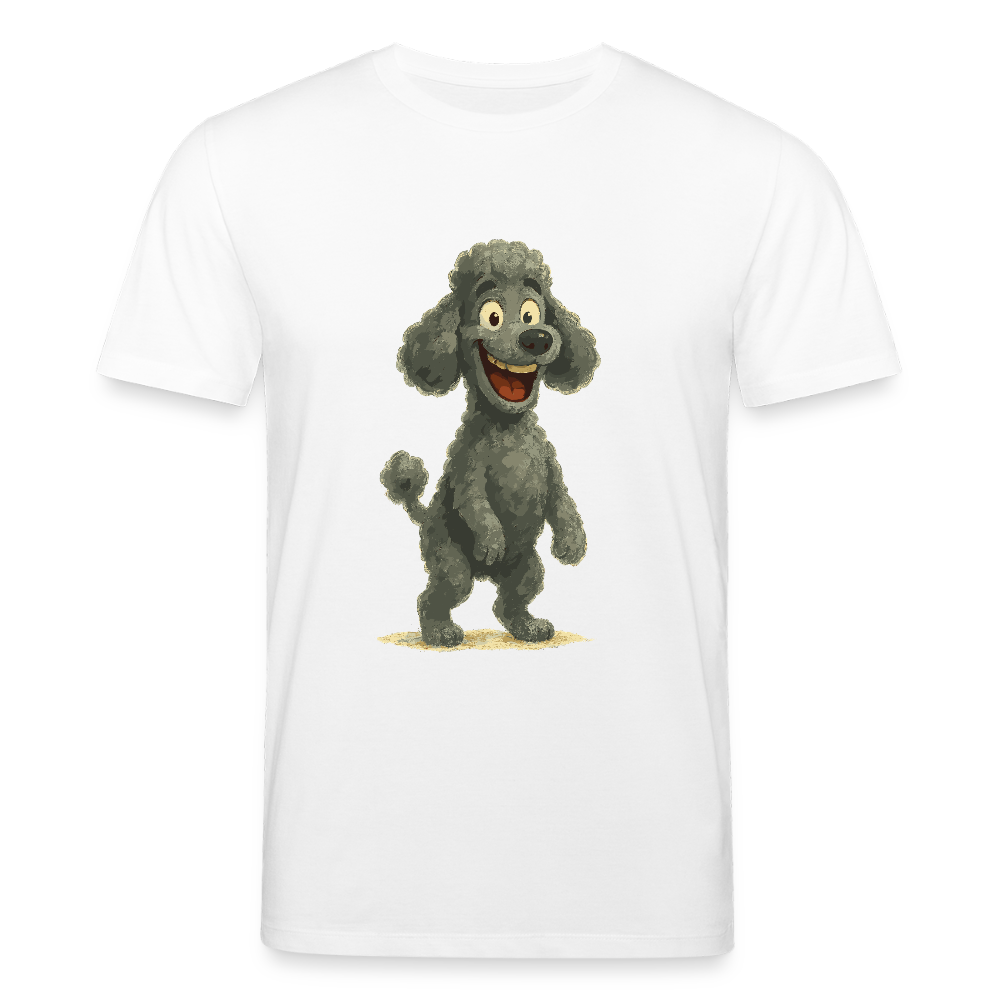Pudel T-Shirt mit breitem Grinsen Lustiger Cartoon – Witziges Hunde Design für Pudel Fans und Hundeliebhaber - Weiß