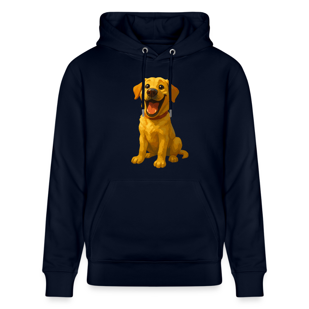 Labrador Hoodie – Lachender Cartoon Hund | Lustiges Geschenk für Hundebesitzer, Labrador-Fans und Hundefreunde - Navy