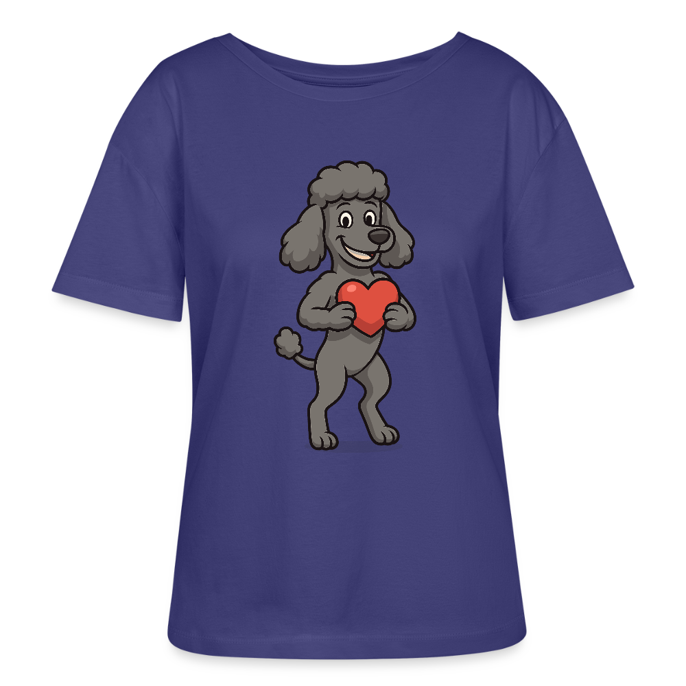 Pudel Shirt mit Herz Cartoon – Liebevolles Hunde Motiv für Valentinstag, Geschenke und Hundeliebhaber - Dämmerung