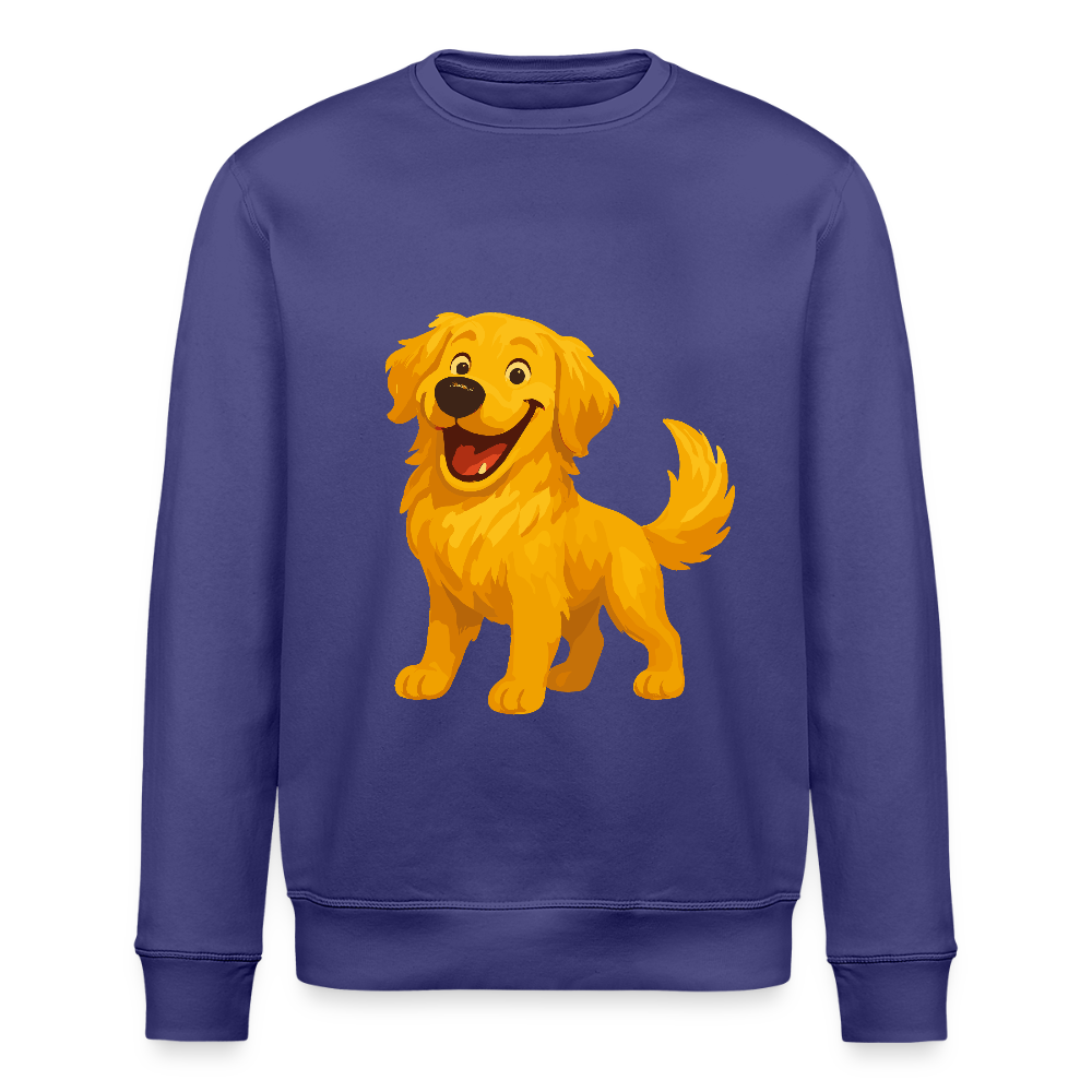 Golden Retriever Sweatshirt Fröhlicher Cartoon – lachendes Hundemotiv, süßes Geschenk für Hundeliebhaber und Tierfreunde - Dämmerung