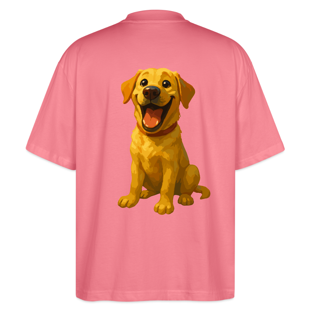 Labrador Oversized – Lachender Cartoon Hund | Lustiges Geschenk für Hundebesitzer, Labrador-Fans und Hundefreunde - Pink