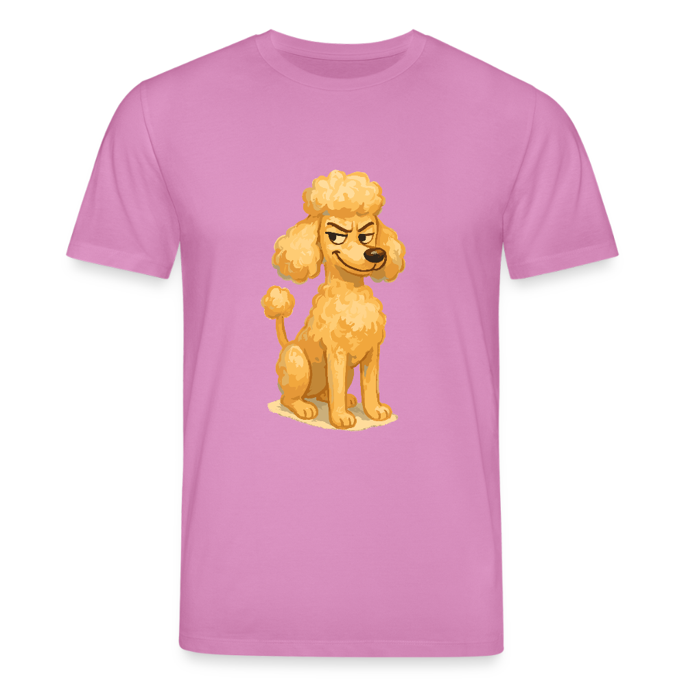Frecher Pudel T-Shirt Cartoon im Malstil – Humorvolles Hundemotiv für Tierfreunde und Geschenkidee für Hundeliebhaber - Pink