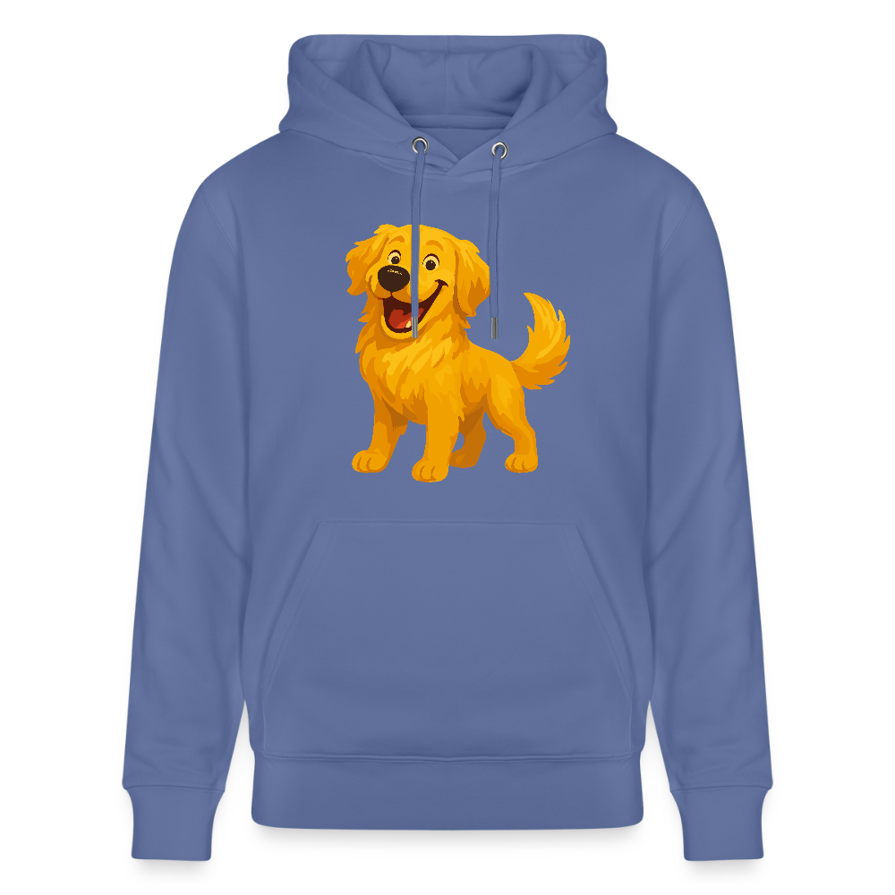 Golden Retriever Hoodie Fröhlicher Cartoon – lachendes Hundemotiv, süßes Geschenk für Hundeliebhaber und Tierfreunde - Blau
