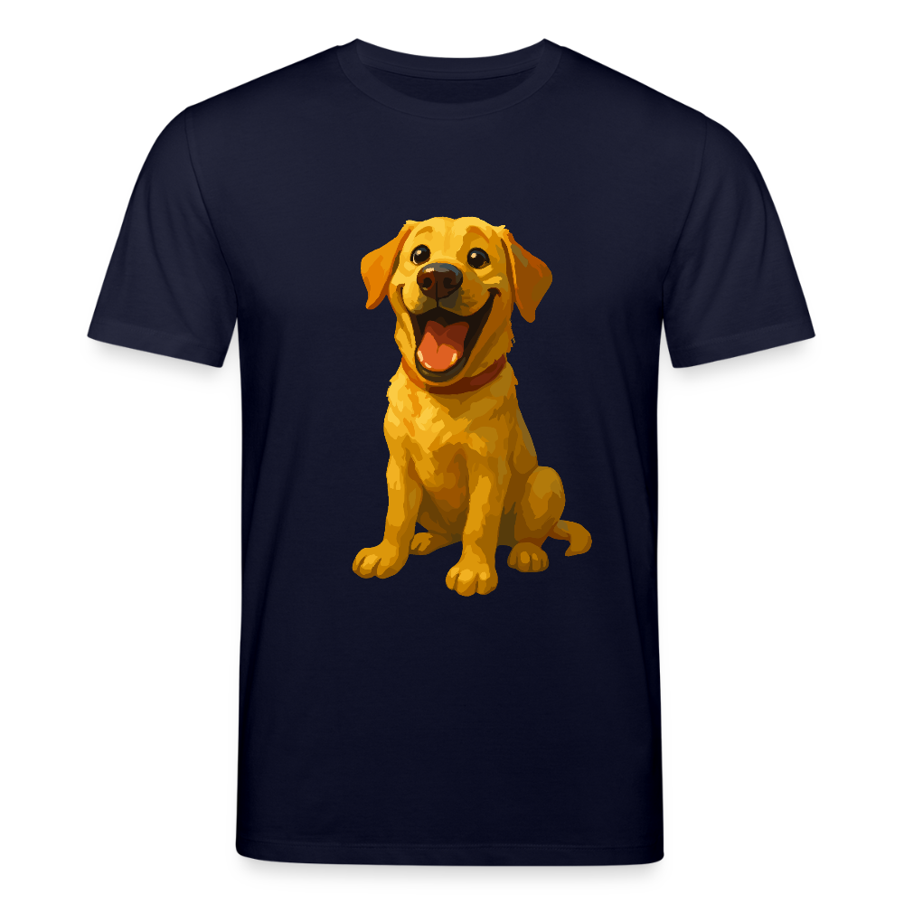 Labrador T-Shirt – Lachender Cartoon Hund | Lustiges Geschenk für Hundebesitzer, Labrador-Fans und Hundefreunde - Navy