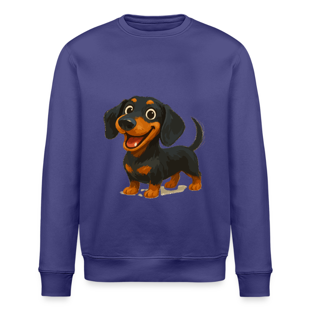 Dackel Sweatshirt – Fröhlicher Cartoon Dachshund | Niedlicher Hund Pullover Geschenk für Hundefans - Dämmerung