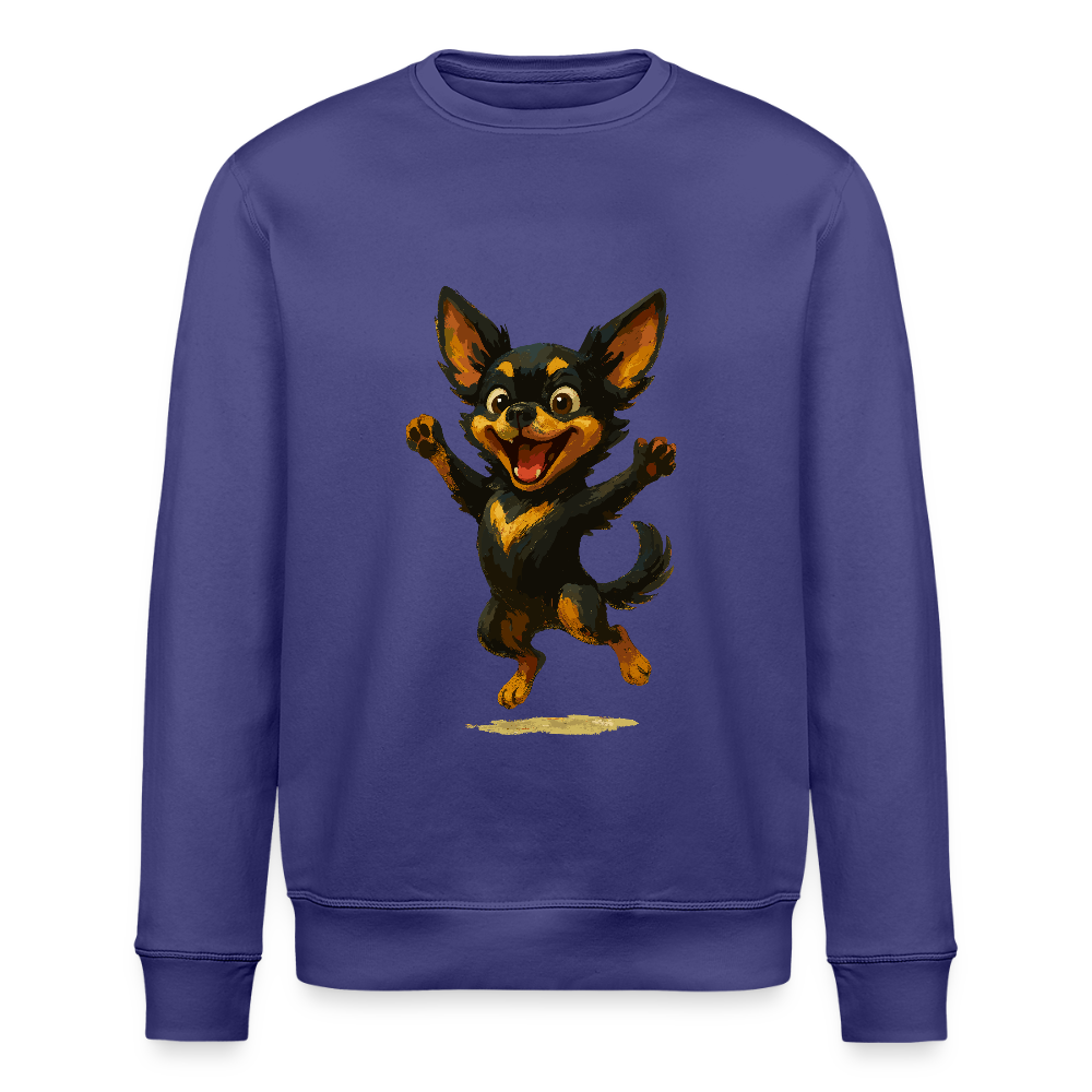 Fröhlicher Chihuahua Cartoon Hund – hüpfendes Tiermotiv voller Lebensfreude, witzige Geschenkidee für Hundefans und Tierfreunde - Dämmerung