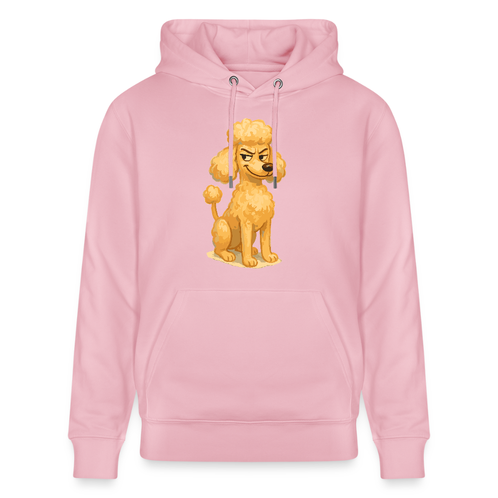 Frecher Pudel Hoodie Cartoon im Malstil – Humorvolles Hundemotiv für Tierfreunde und Geschenkidee für Hundeliebhaber - Hellrosa