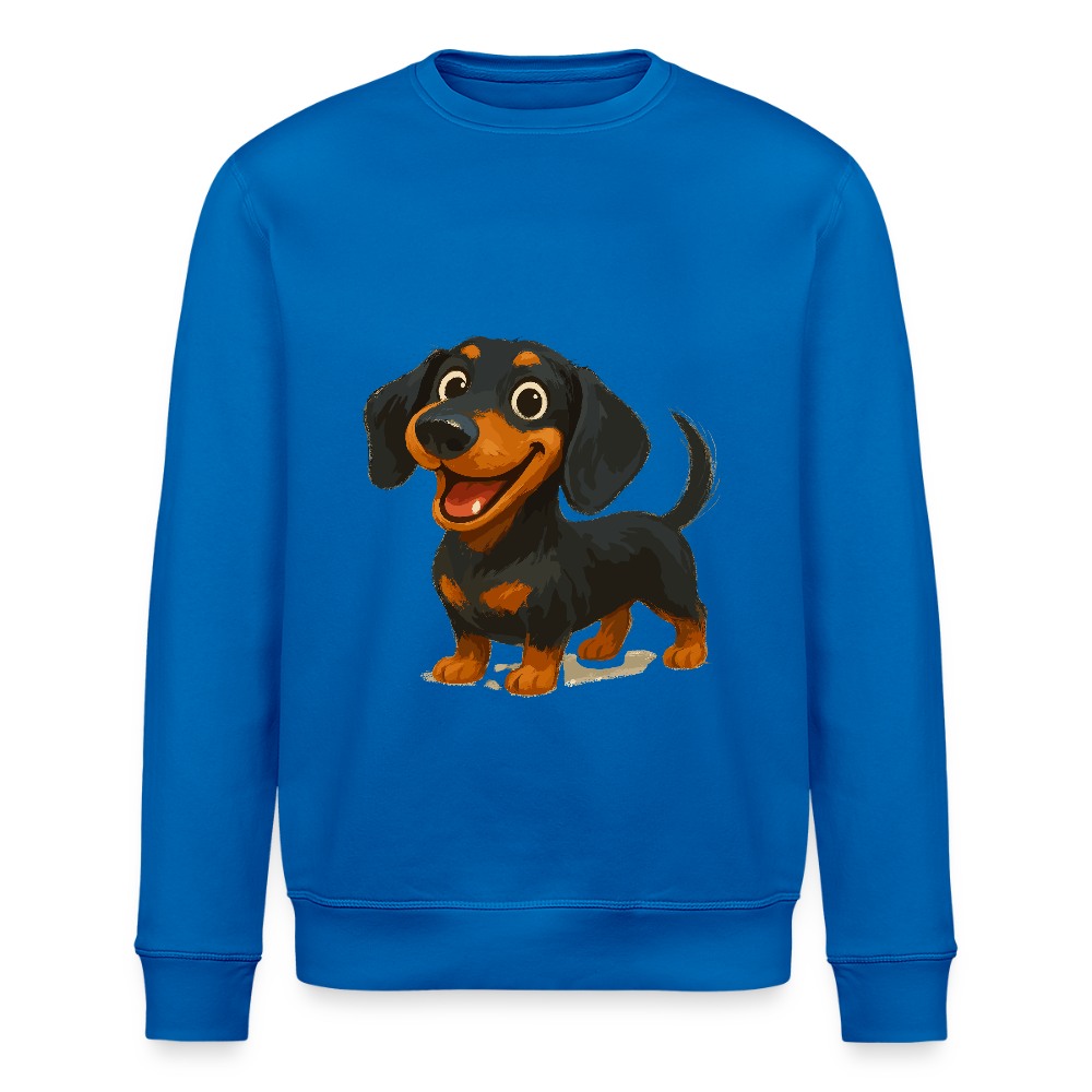 Dackel Sweatshirt – Fröhlicher Cartoon Dachshund | Niedlicher Hund Pullover Geschenk für Hundefans - Königsblau