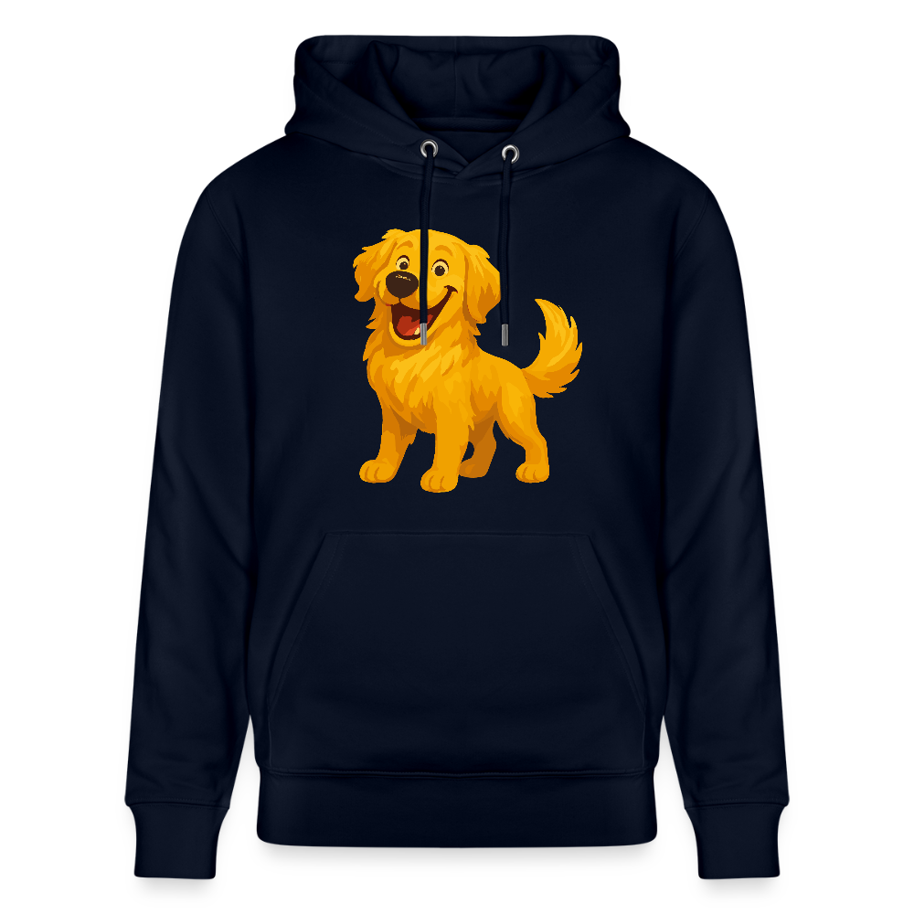 Golden Retriever Hoodie Fröhlicher Cartoon – lachendes Hundemotiv, süßes Geschenk für Hundeliebhaber und Tierfreunde - Navy