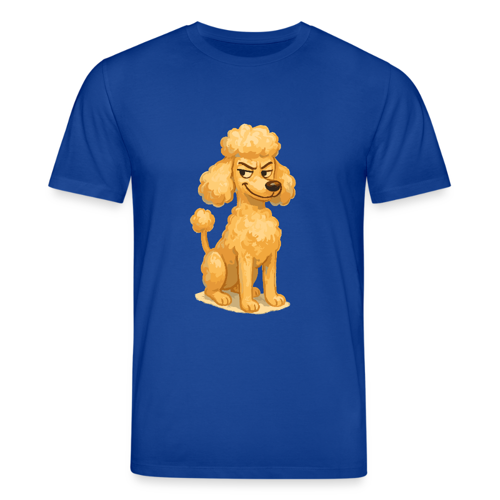 Frecher Pudel T-Shirt Cartoon im Malstil – Humorvolles Hundemotiv für Tierfreunde und Geschenkidee für Hundeliebhaber - Dunkelblau