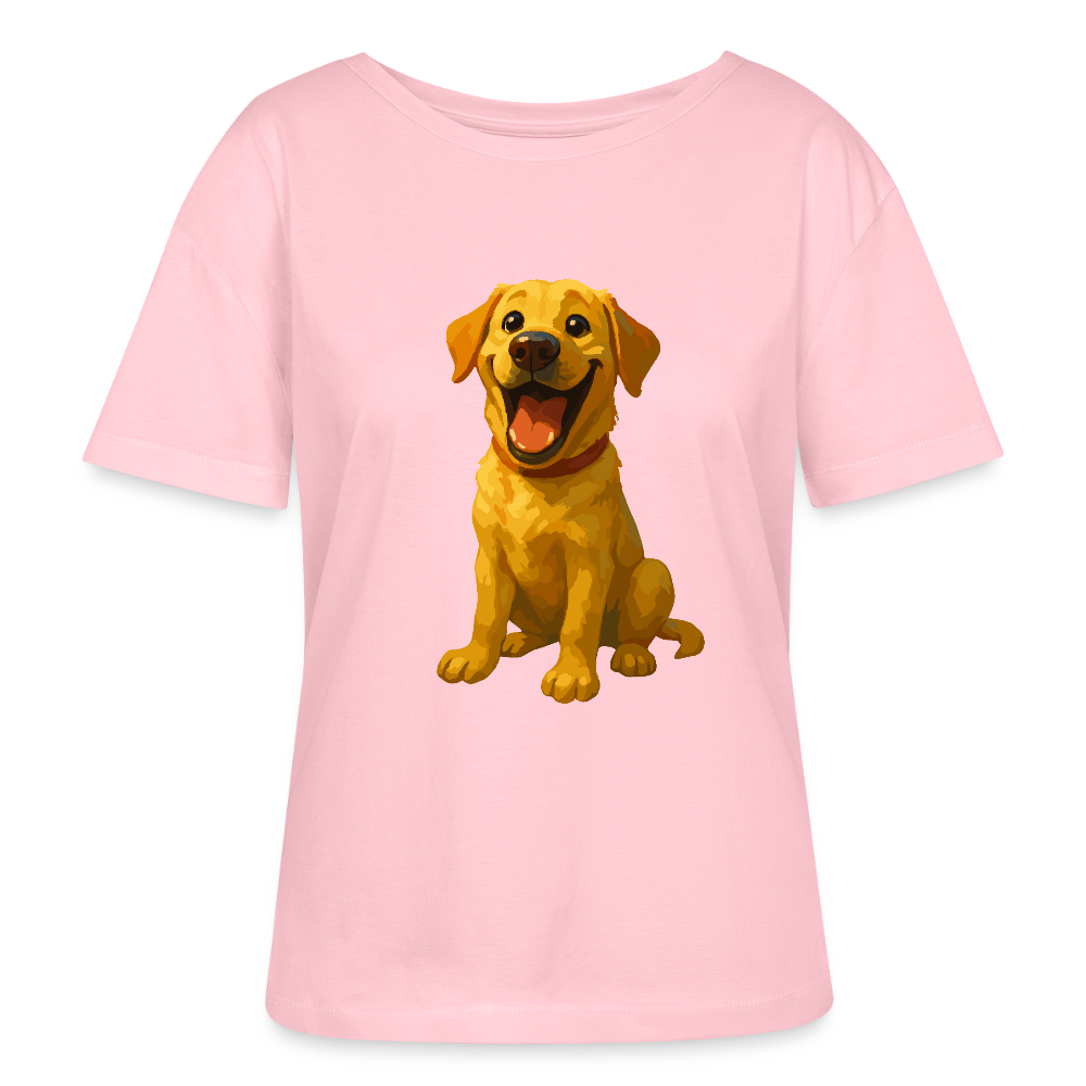 Labrador Shirt – Lachender Cartoon Hund | Lustiges Geschenk für Hundebesitzer, Labrador-Fans und Hundefreunde - Hellrosa