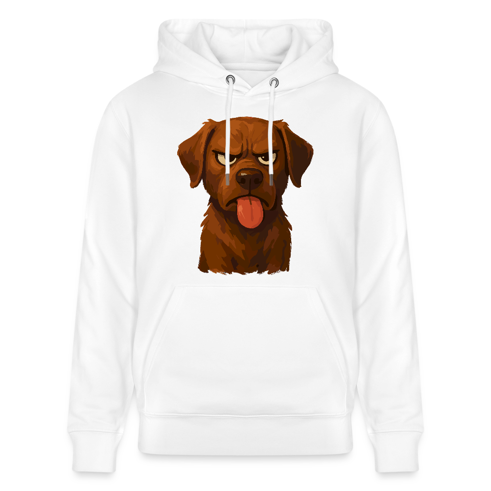 Labrador Hoddie – Frecher Cartoon Hund mit Zunge | Lustiges Geschenk für Hundefans und Hundebesitzer - Weiß