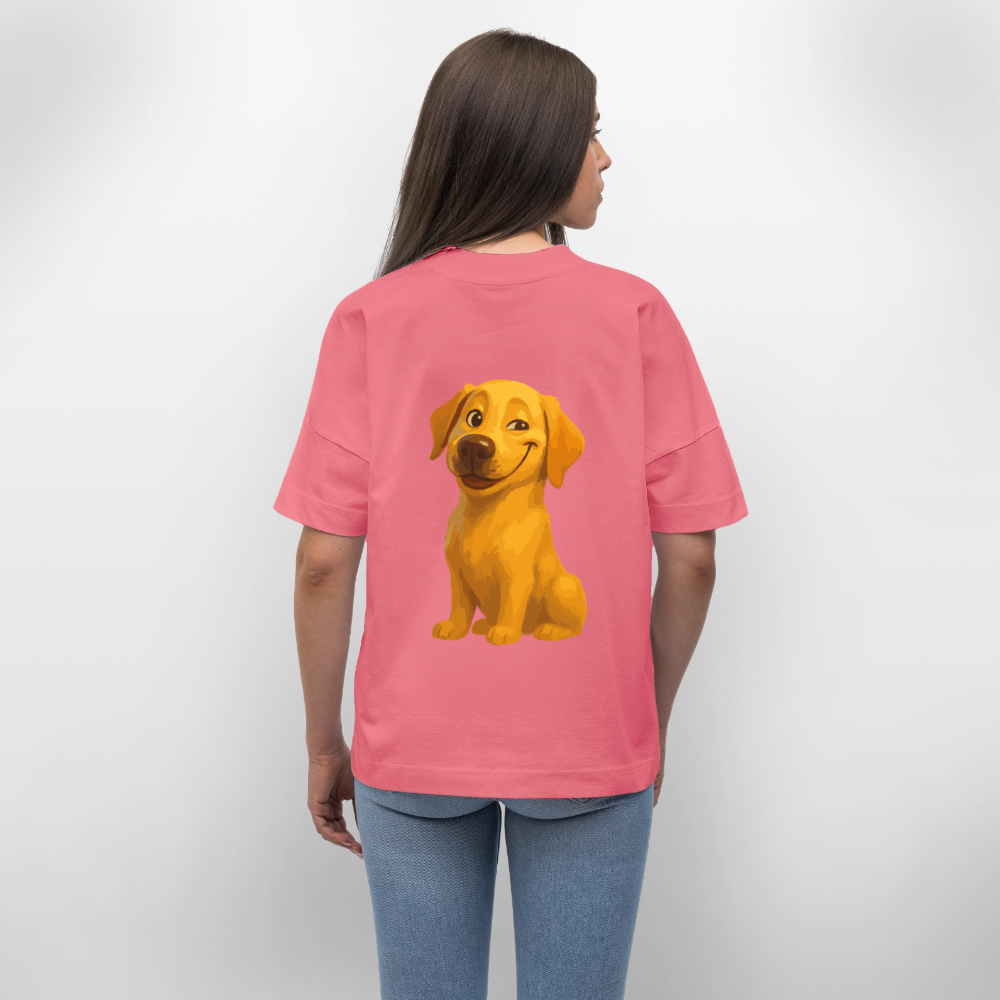 Labrador Oversized – Grinsender Cartoon Hund | Lustiges Geschenk für Hundebesitzer, Hundefans und Labrador-Liebhaber - Pink