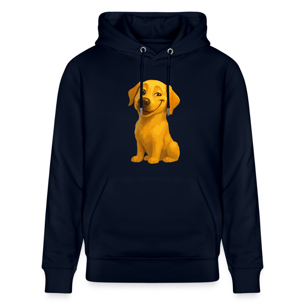 Labrador Hoodie – Grinsender Cartoon Hund | Lustiges Geschenk für Hundebesitzer, Hundefans und Labrador-Liebhaber - Navy