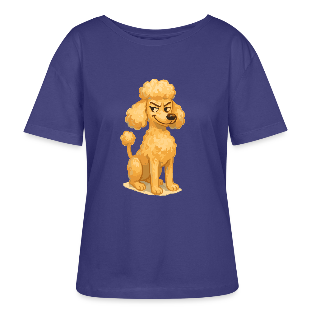 Frecher Pudel Shirt Cartoon im Malstil – Humorvolles Hundemotiv für Tierfreunde und Geschenkidee für Hundeliebhaber - Dämmerung
