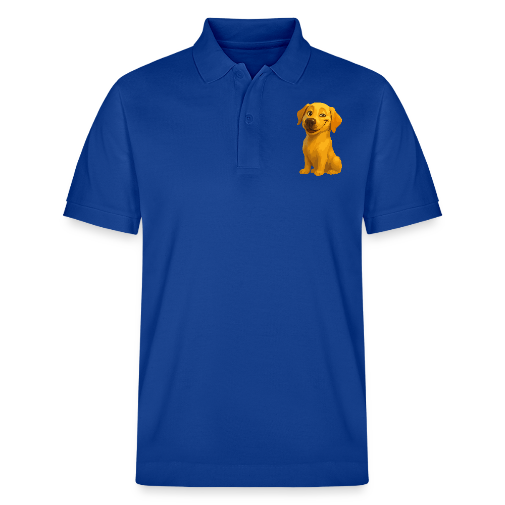 Labrador Poloshirt – Grinsender Cartoon Hund | Lustiges Geschenk für Hundebesitzer, Hundefans und Labrador-Liebhaber - Dunkelblau