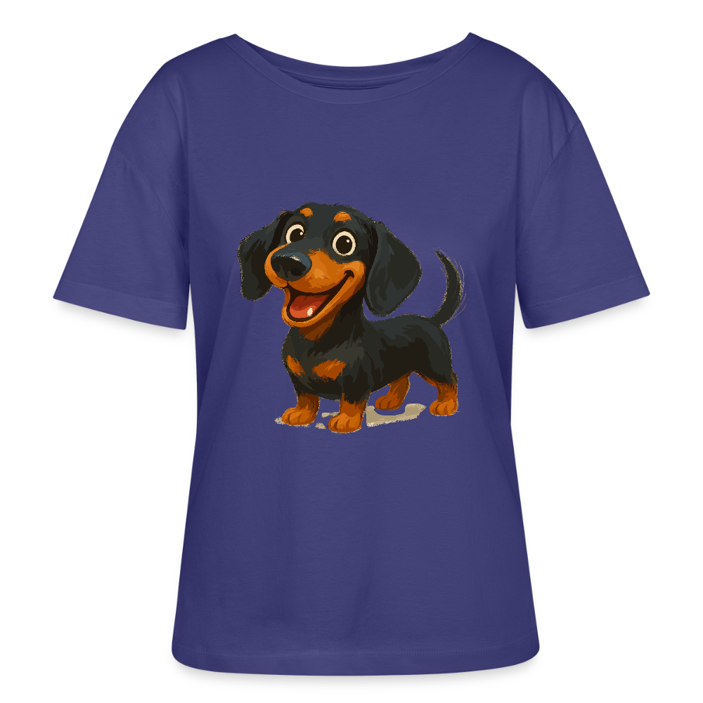 Dackel Shirt – Fröhlicher Cartoon Dachshund | Niedlicher Hund Pullover Geschenk für Hundefans - Dämmerung