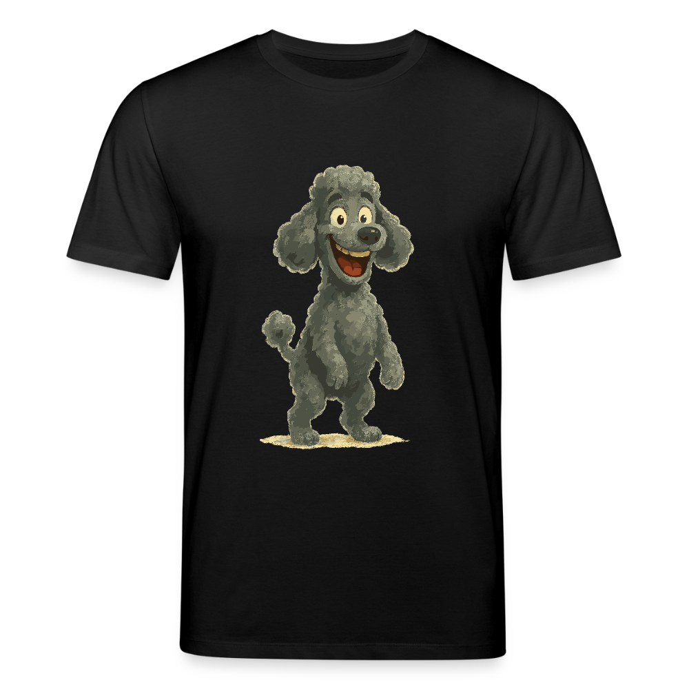 Pudel T-Shirt mit breitem Grinsen Lustiger Cartoon – Witziges Hunde Design für Pudel Fans und Hundeliebhaber - Schwarz