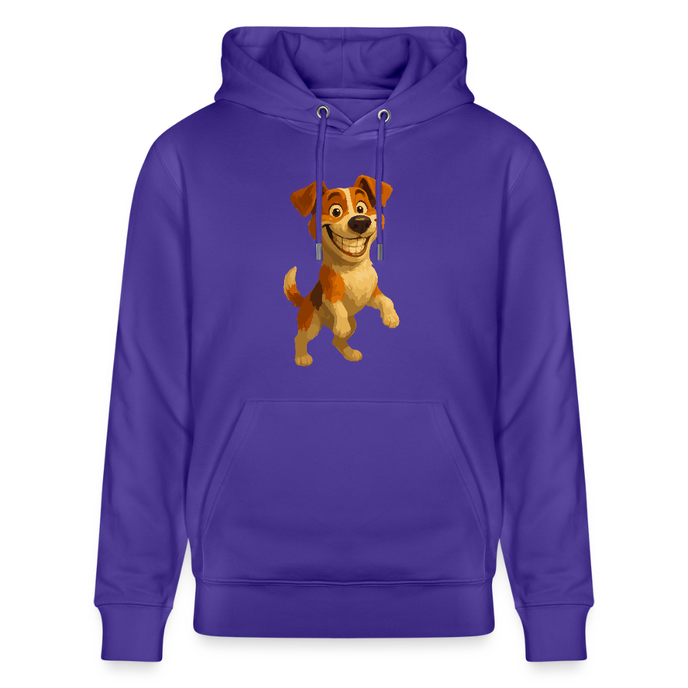 Jack Russell Terrier Hoodie breit grinsend – süßer Cartoon Hund, lustiges Motiv für Hundeliebhaber & Geschenkidee für Tierfreunde - Purple Love