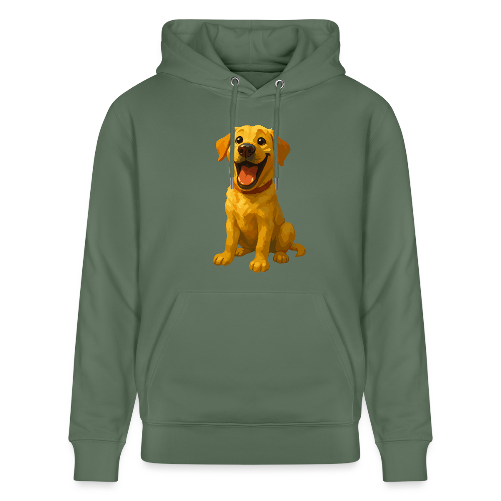 Labrador Hoodie – Lachender Cartoon Hund | Lustiges Geschenk für Hundebesitzer, Labrador-Fans und Hundefreunde - Tanngrün