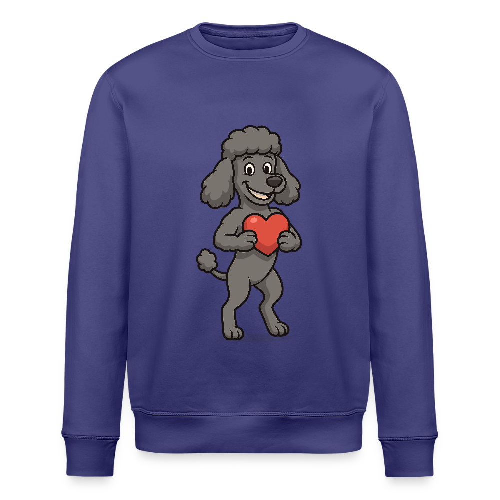 Pudel Sweatshirt mit Herz Cartoon – Liebevolles Hunde Motiv für Valentinstag, Geschenke und Hundeliebhaber - Dämmerung