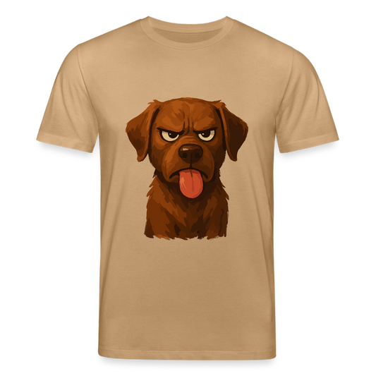 Labrador T-Shirt – Frecher Cartoon Hund mit Zunge | Lustiges Geschenk für Hundefans und Hundebesitzer - Karamell