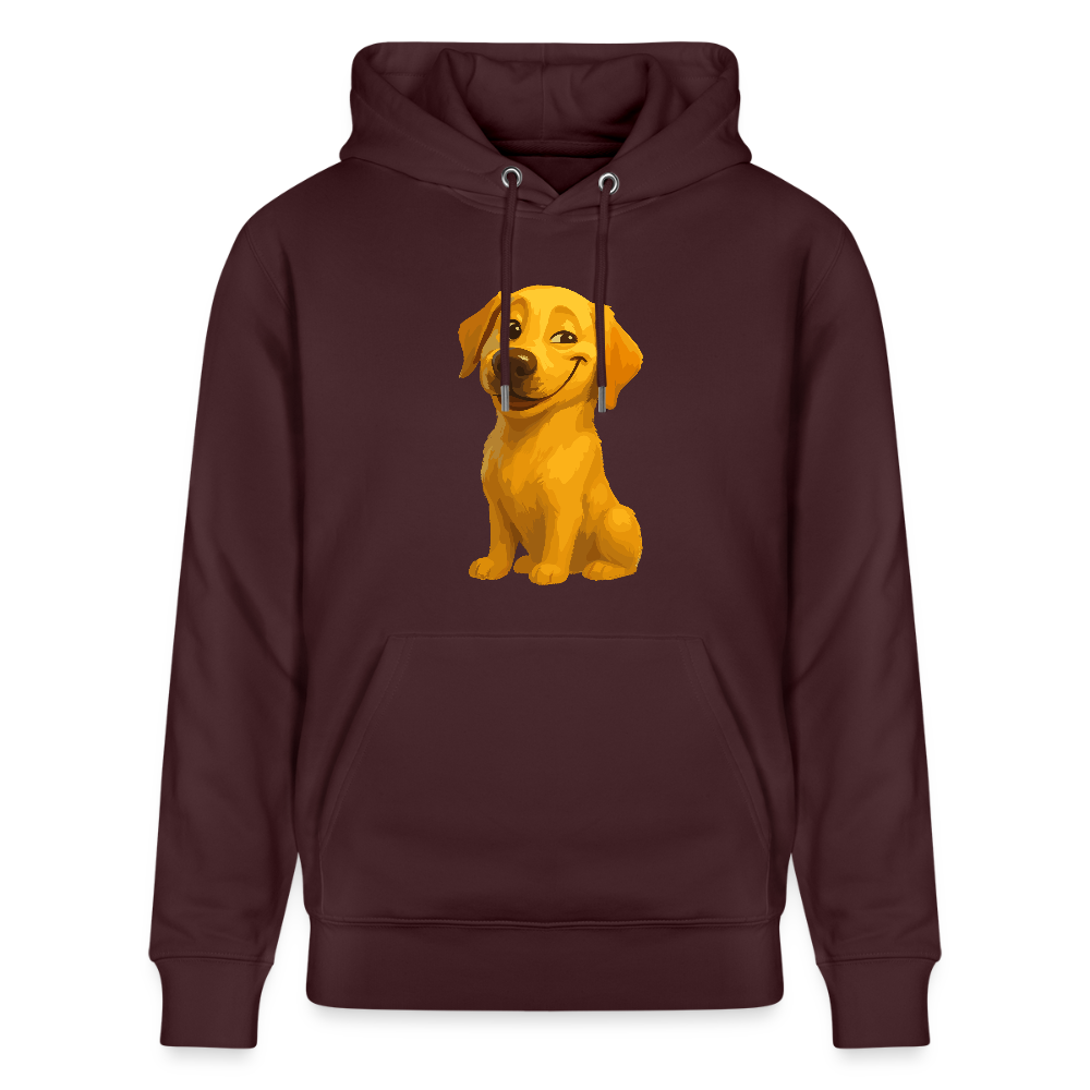 Labrador Hoodie – Grinsender Cartoon Hund | Lustiges Geschenk für Hundebesitzer, Hundefans und Labrador-Liebhaber - Maroon
