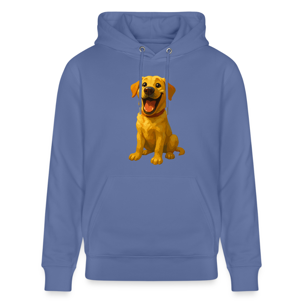Labrador Hoodie – Lachender Cartoon Hund | Lustiges Geschenk für Hundebesitzer, Labrador-Fans und Hundefreunde - Blau