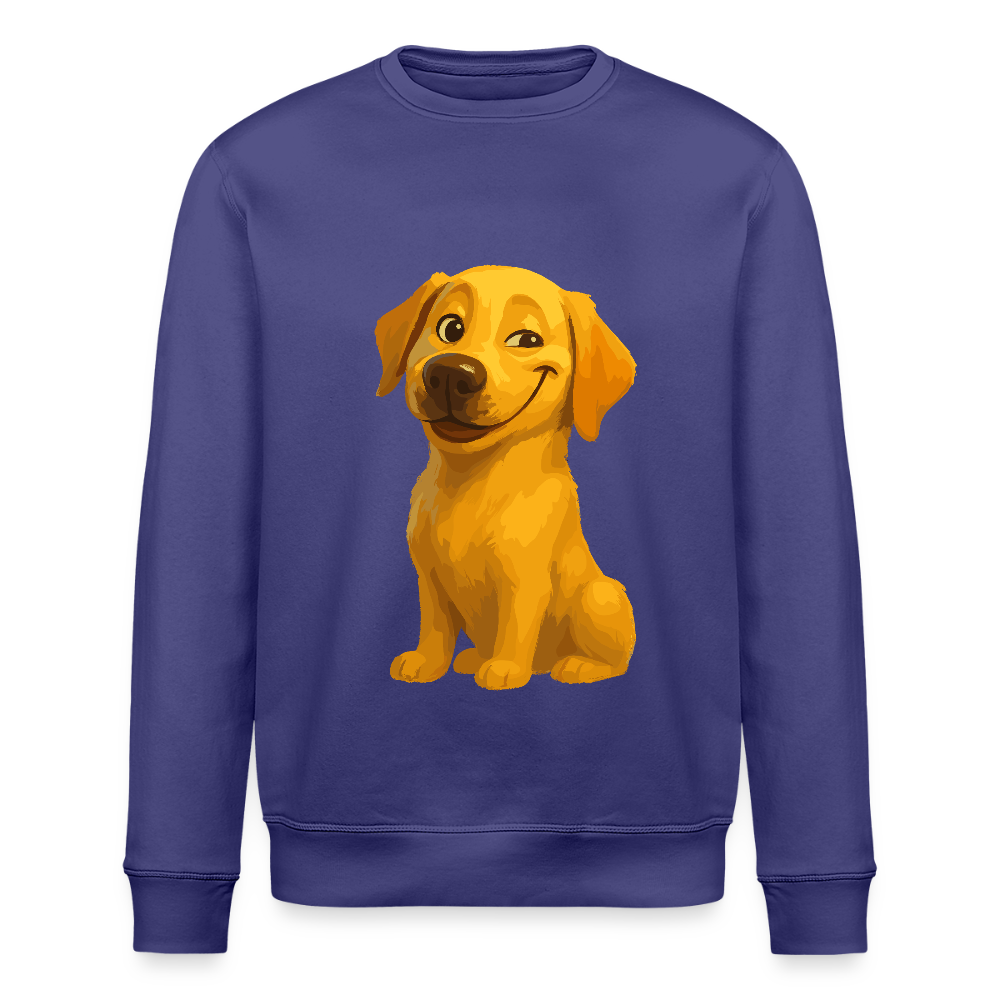 Labrador Sweatshirt – Grinsender Cartoon Hund | Lustiges Geschenk für Hundebesitzer, Hundefans und Labrador-Liebhaber - Dämmerung