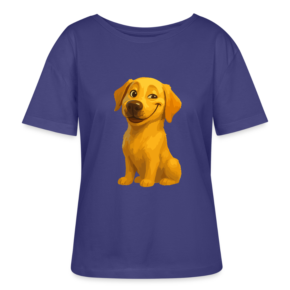 Labrador Shirt – Grinsender Cartoon Hund | Lustiges Geschenk für Hundebesitzer, Hundefans und Labrador-Liebhaber - Dämmerung