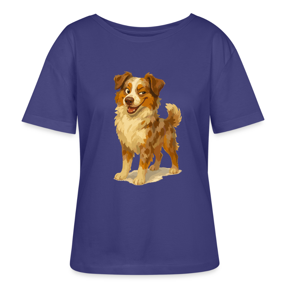Australian Shepherd Shirt Frecher Cartoon mit verschmitztem Grinsen – Humorvolles Hunde Motiv für Tierfreunde und Geschenkideen - Dämmerung
