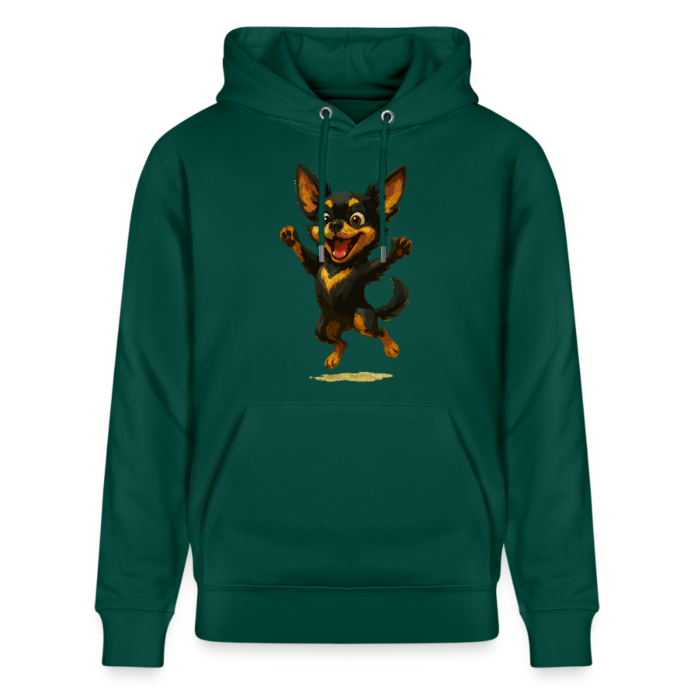 Fröhlicher Chihuahua Cartoon Hund – hüpfendes Tiermotiv voller Lebensfreude, witzige Geschenkidee für Hundefans und Tierfreunde - Forest