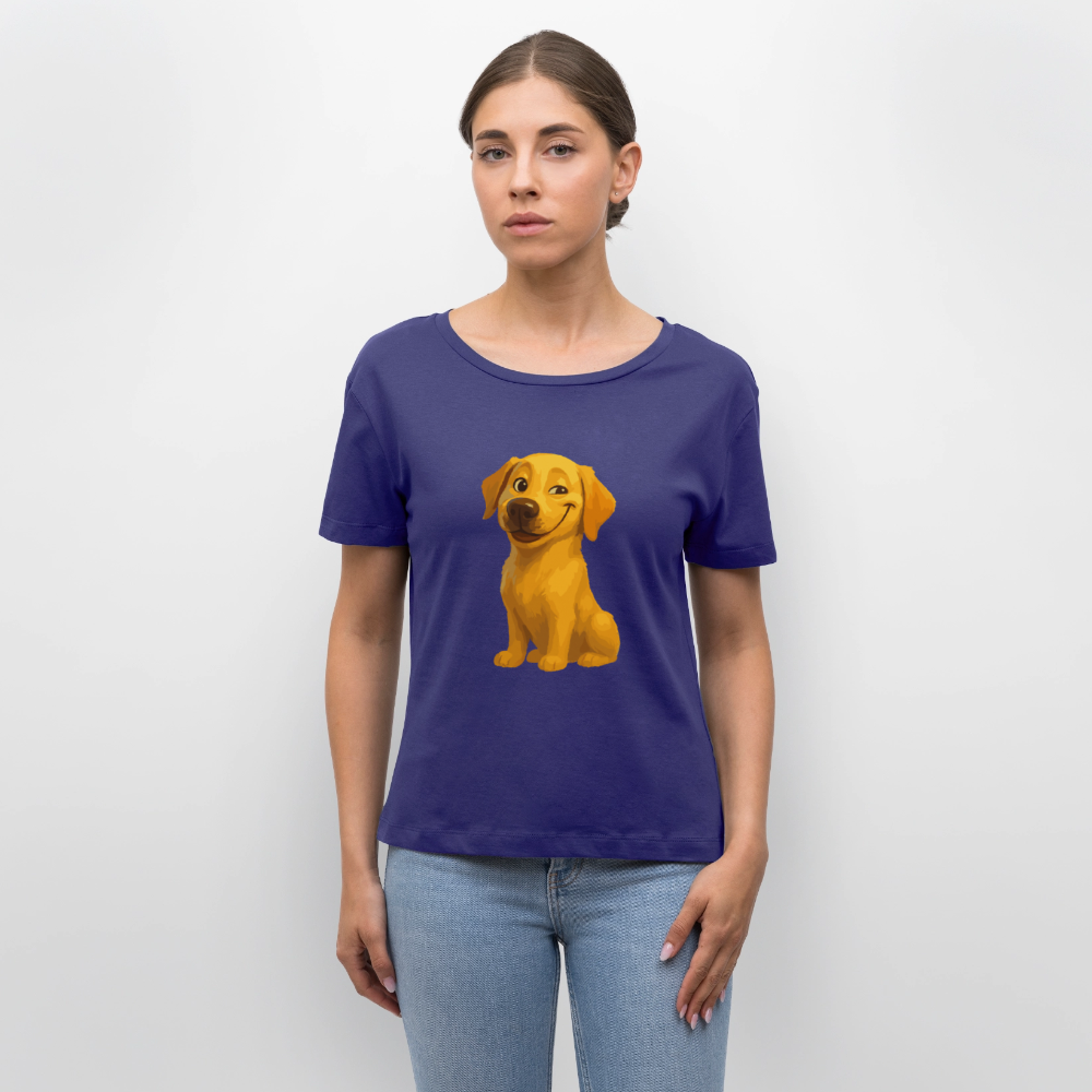 Labrador Shirt – Grinsender Cartoon Hund | Lustiges Geschenk für Hundebesitzer, Hundefans und Labrador-Liebhaber - Dämmerung