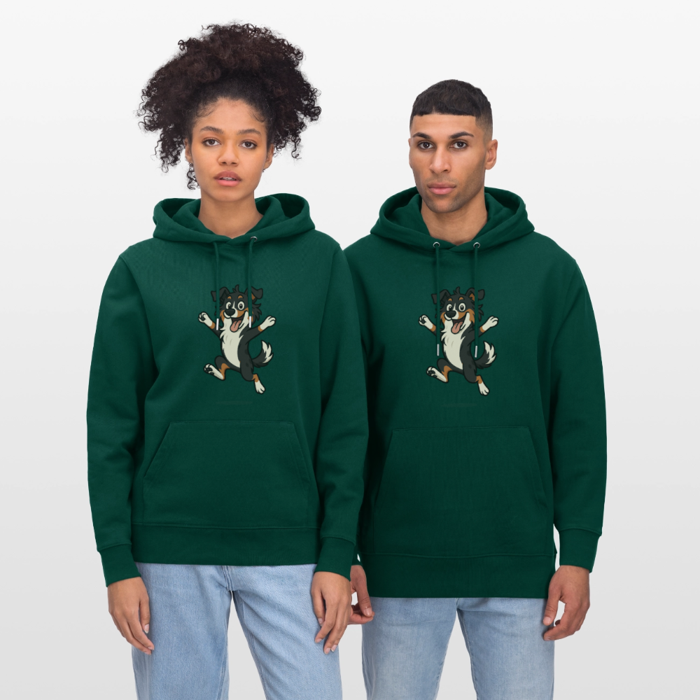 Australian Shepherd Hoodie Cartoon hüpfend – Fröhliches Hunde Motiv voller Freude und Energie für Hundeliebhaber und Geschenkideen - Forest