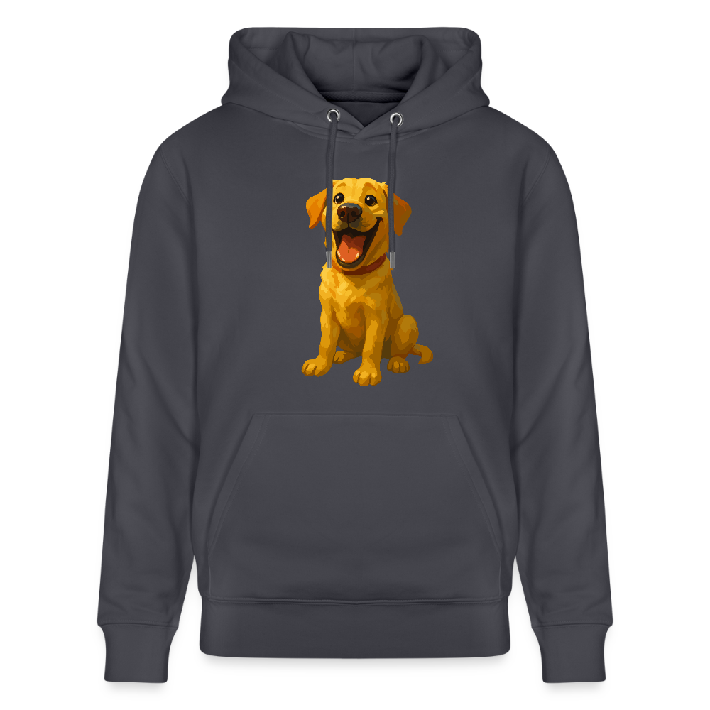 Labrador Hoodie – Lachender Cartoon Hund | Lustiges Geschenk für Hundebesitzer, Labrador-Fans und Hundefreunde - Indigoblau