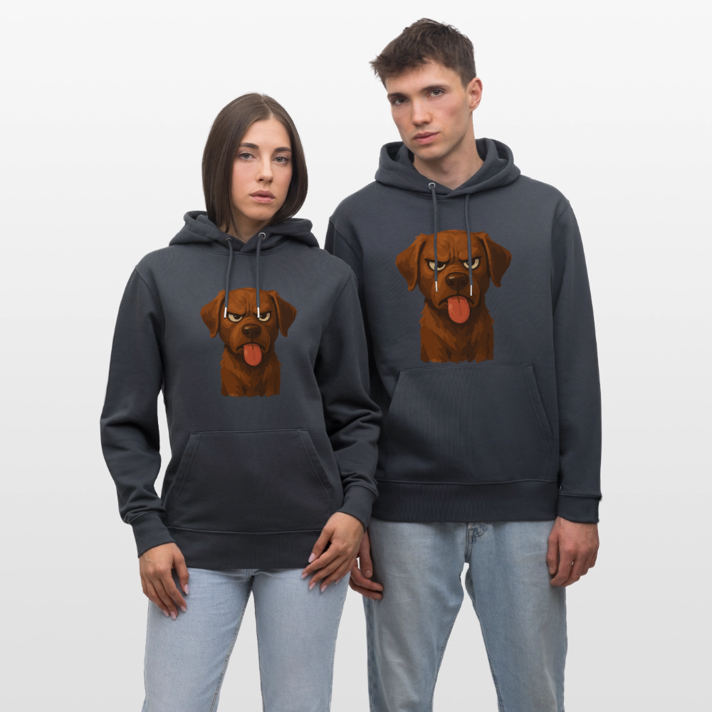 Labrador Hoddie – Frecher Cartoon Hund mit Zunge | Lustiges Geschenk für Hundefans und Hundebesitzer - Indigoblau