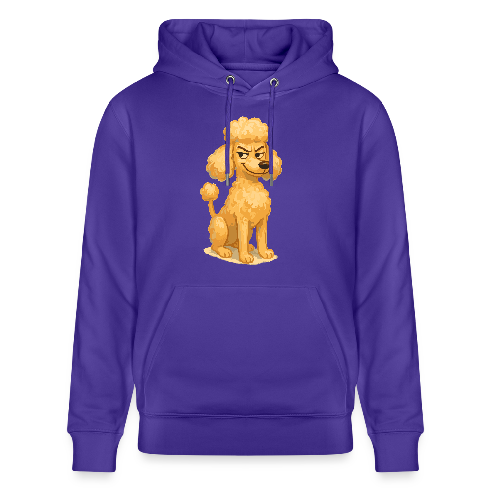 Frecher Pudel Hoodie Cartoon im Malstil – Humorvolles Hundemotiv für Tierfreunde und Geschenkidee für Hundeliebhaber - Purple Love