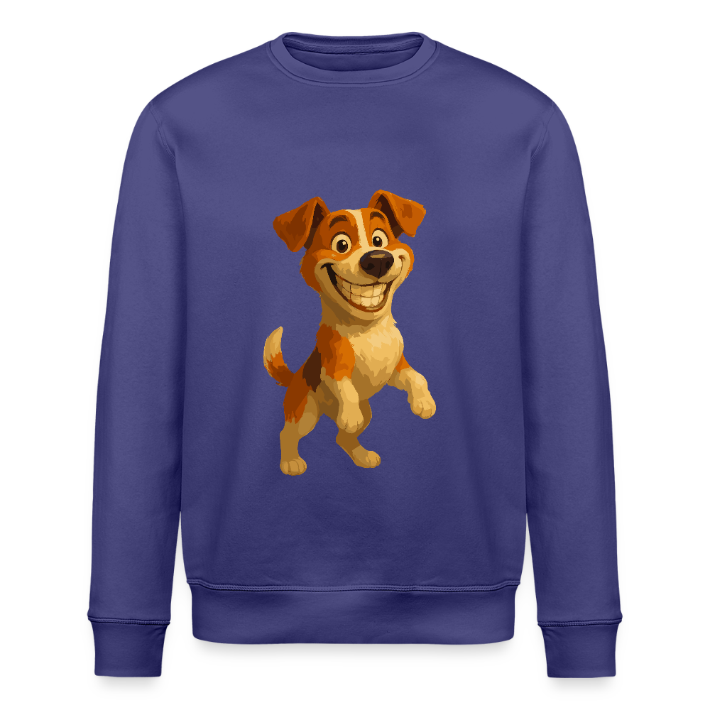 Jack Russell Terrier Sweatshirt breit grinsend – süßer Cartoon Hund, lustiges Motiv für Hundeliebhaber & Geschenkidee für Tierfreunde - Dämmerung