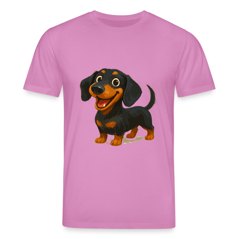 Dackel T-Shirt – Fröhlicher Cartoon Dachshund | Niedlicher Hund Pullover Geschenk für Hundefans - Pink