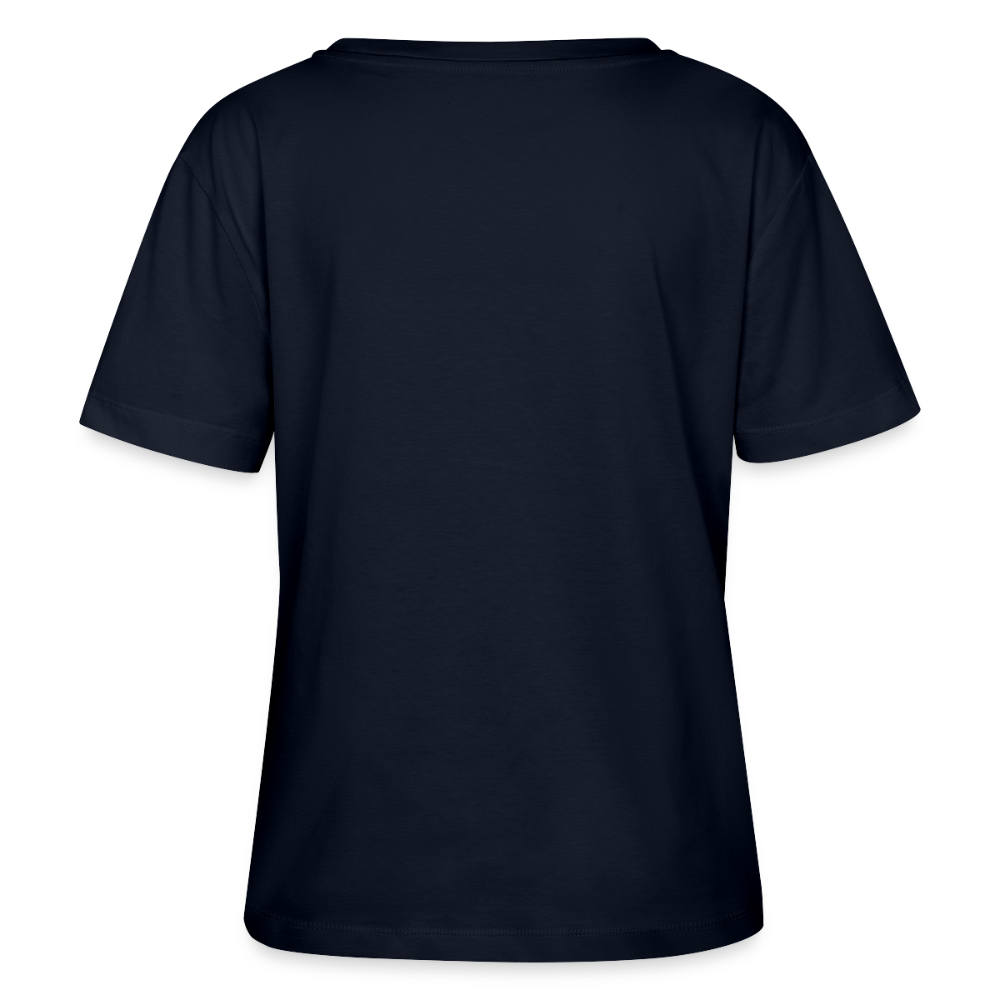 Jack Russell Terrier Shirt breit grinsend – süßer Cartoon Hund, lustiges Motiv für Hundeliebhaber & Geschenkidee für Tierfreunde - Navy