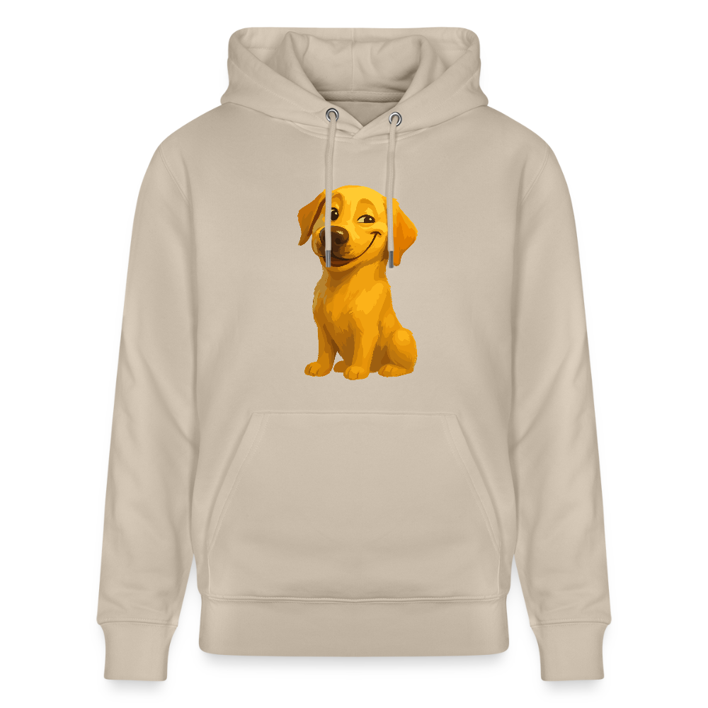 Labrador Hoodie – Grinsender Cartoon Hund | Lustiges Geschenk für Hundebesitzer, Hundefans und Labrador-Liebhaber - Beige