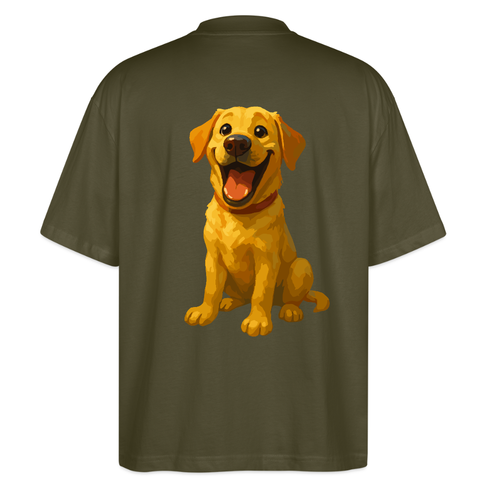Labrador Oversized – Lachender Cartoon Hund | Lustiges Geschenk für Hundebesitzer, Labrador-Fans und Hundefreunde - Khaki