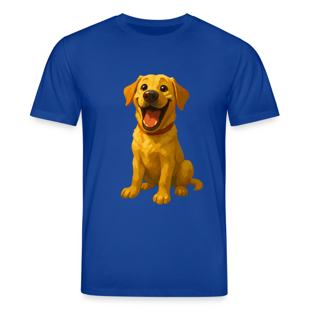 Labrador T-Shirt – Lachender Cartoon Hund | Lustiges Geschenk für Hundebesitzer, Labrador-Fans und Hundefreunde - Dunkelblau