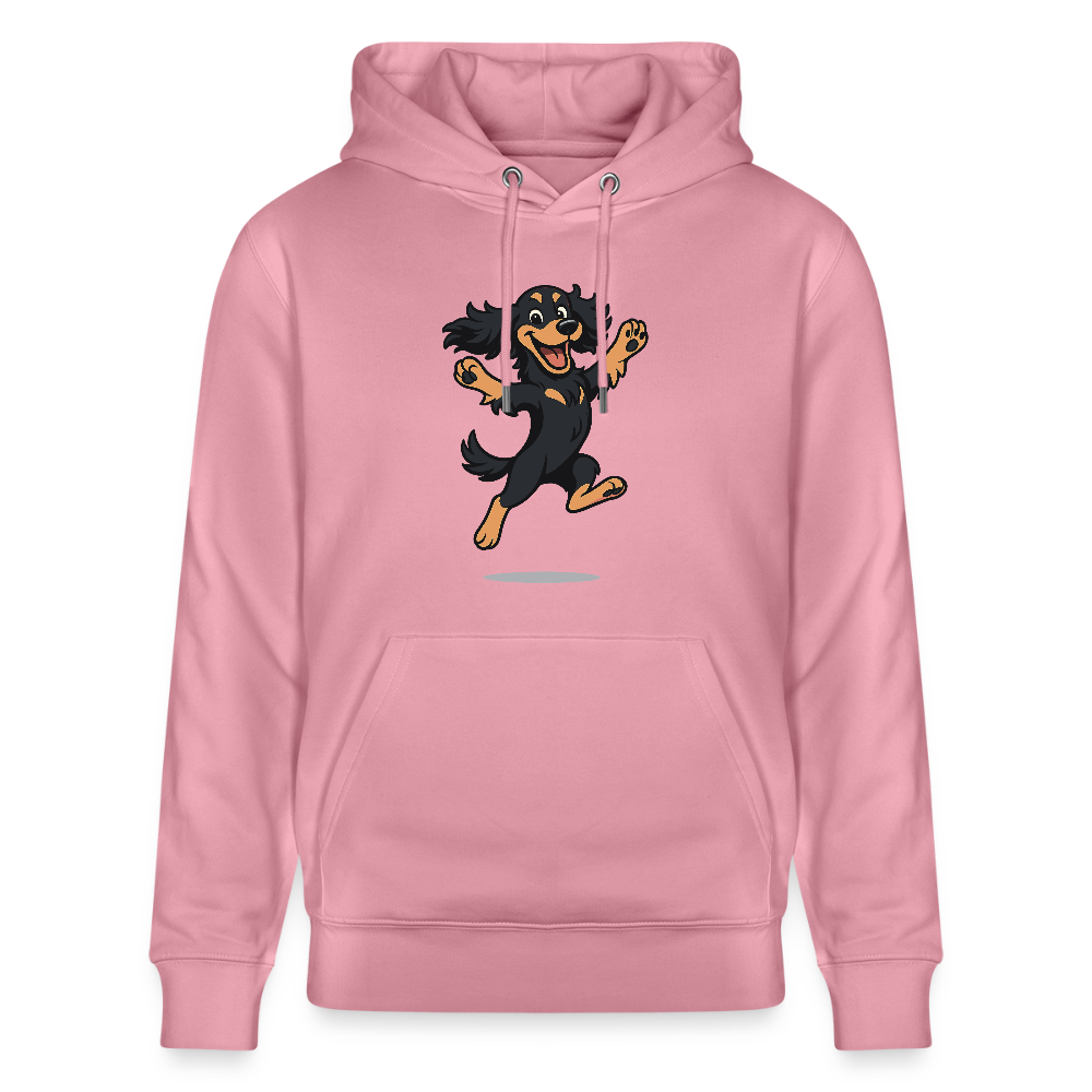 Cocker Spaniel Hoodie - fröhlicher hüpfender Cartoon  – lustiges Hundemotiv voller Freude, Geschenkidee für Hundeliebhaber und Tierfreunde - Lila Traum