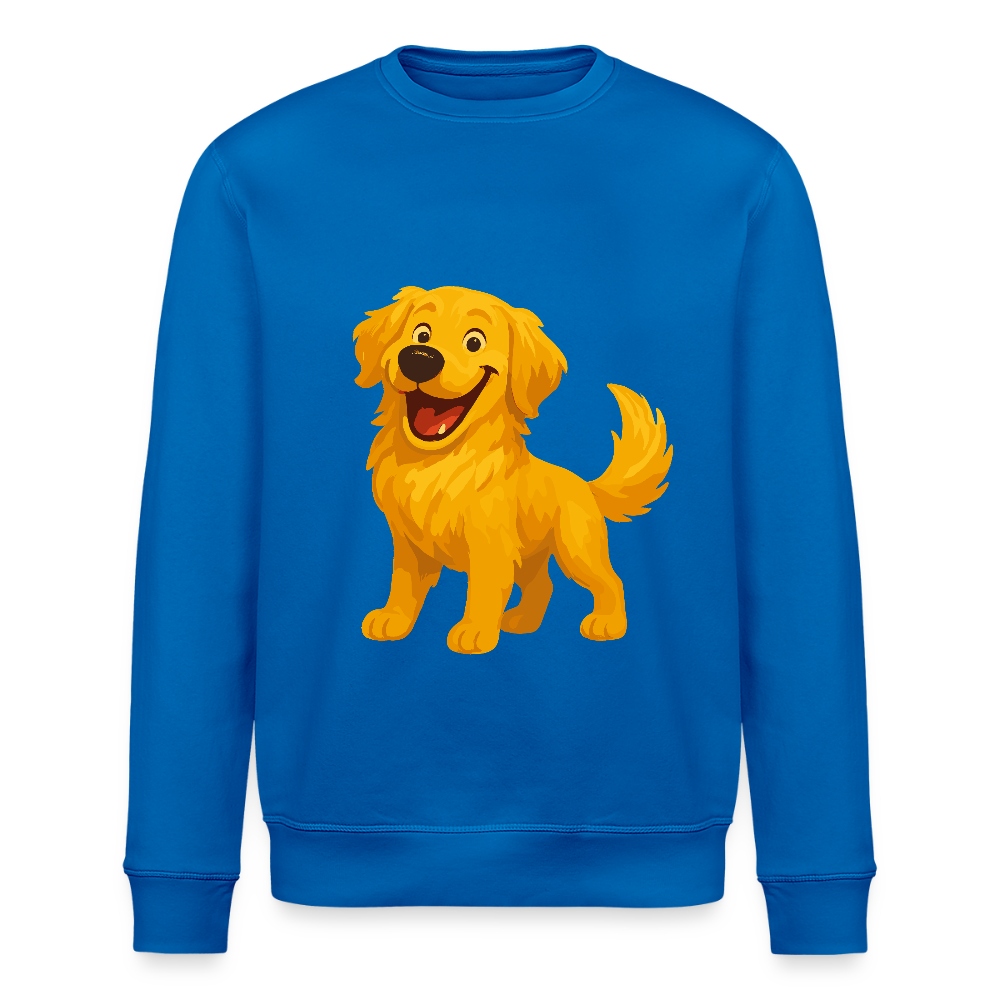 Golden Retriever Sweatshirt Fröhlicher Cartoon – lachendes Hundemotiv, süßes Geschenk für Hundeliebhaber und Tierfreunde - Königsblau