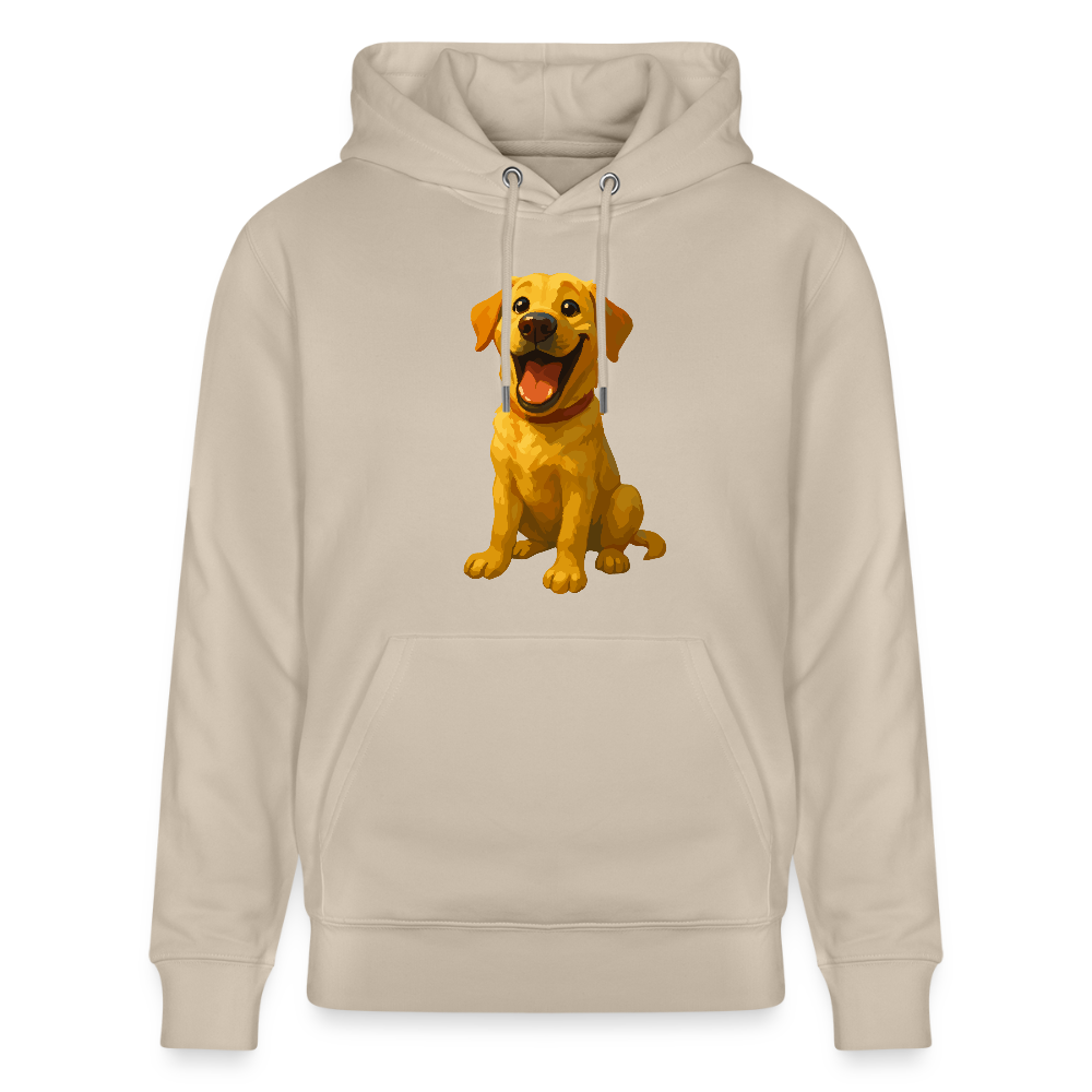 Labrador Hoodie – Lachender Cartoon Hund | Lustiges Geschenk für Hundebesitzer, Labrador-Fans und Hundefreunde - Beige