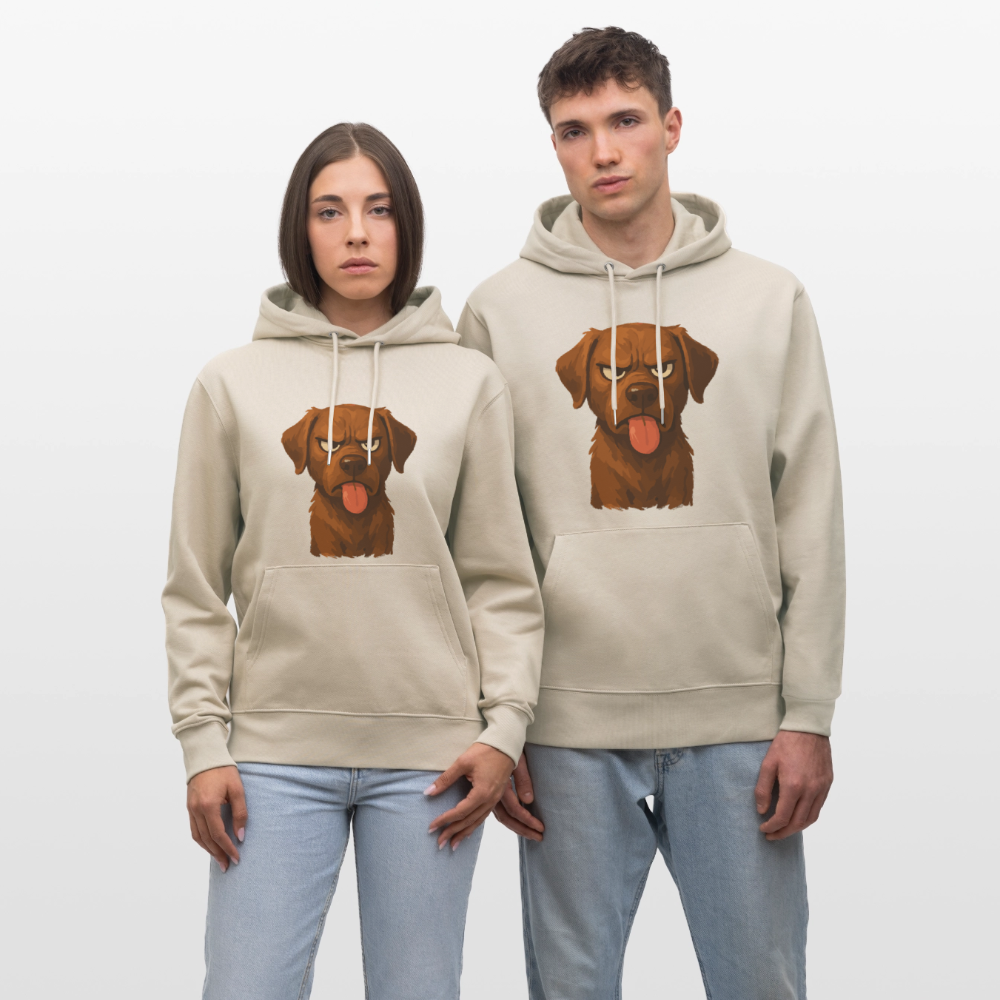 Labrador Hoddie – Frecher Cartoon Hund mit Zunge | Lustiges Geschenk für Hundefans und Hundebesitzer - Beige