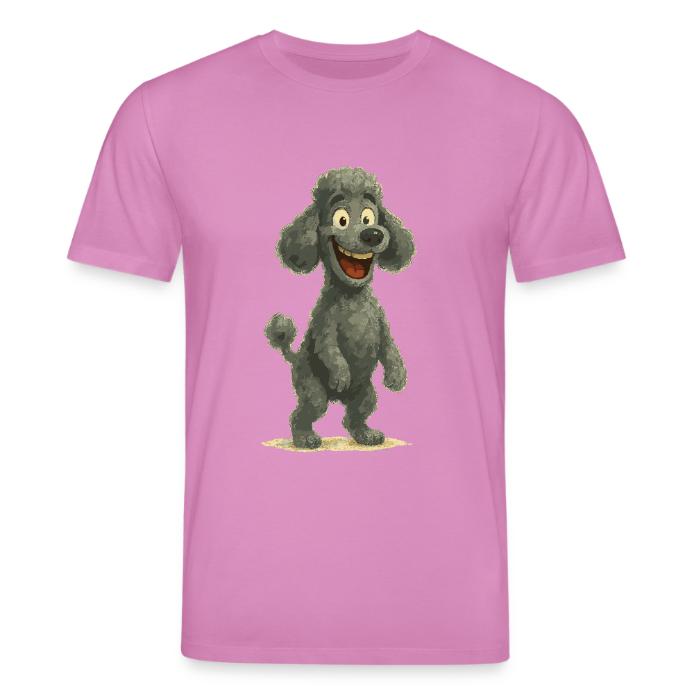 Pudel T-Shirt mit breitem Grinsen Lustiger Cartoon – Witziges Hunde Design für Pudel Fans und Hundeliebhaber - Pink