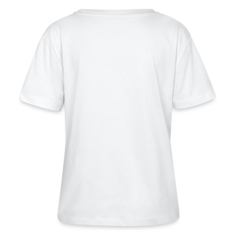 Australian Shepherd Shirt Verliebter Cartoon mit roten Herzen – Liebevolles Hunde Motiv für Valentinstag, Freundschaft und Geschenkideen - Weiß
